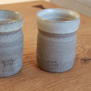 Set of two coffee mugs, pottery coffee mugs, stoneware mug set, rustic coffee mug, coffee mug set, ceramic tea mug, ceramic tea cup image 7