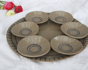 Passover gift idea -Passover ceramic plate -  clay Passover plates set   -Jewish Passover dishes -  Pesach Plate Judaica