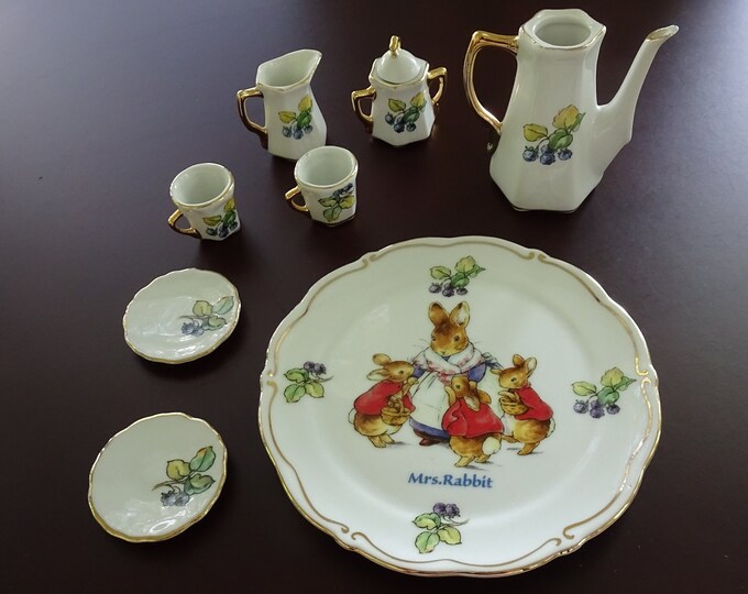 Vintage Peter Rabbit Tea Set, Beatrix Potter, Frederick Warne & Co