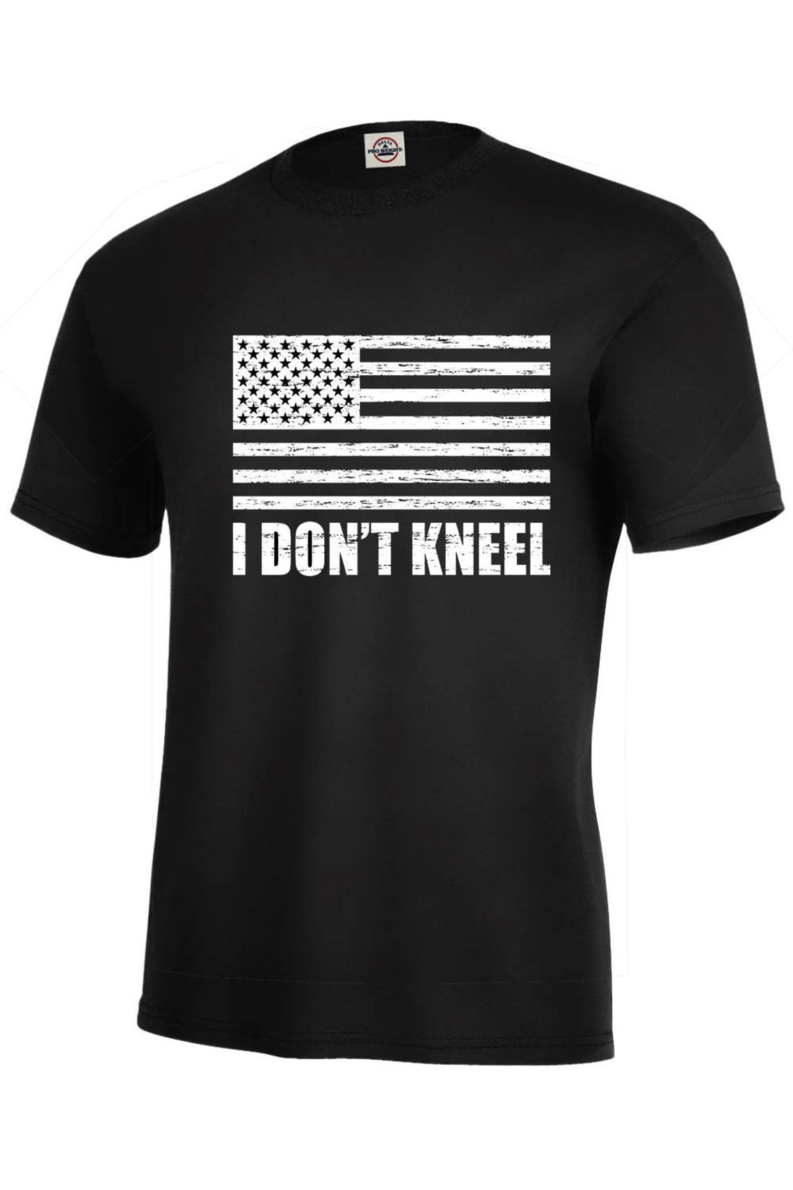 I Don't Kneel T-SHIRT Flag Respect USA TRUMP Black Women | Etsy