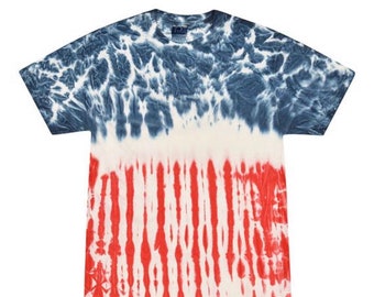 american flag tie dye shirt