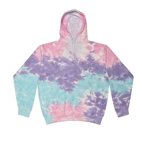 Tie Dye hoodie Neon Bright Colors Fun New Pullover Hoodies  Size  Xs 2-4 TO L14-16 Unisex ADULT SIZE S-3XL