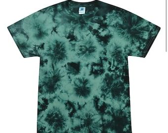 Crystal Wash Short Sleeves T-Shirt Tie  Dye Neon Bright Colors Fun New T-Shirts Cool  Kids Size  Xs 2-4 TO L14-16 ADULT SIZE S-3XL