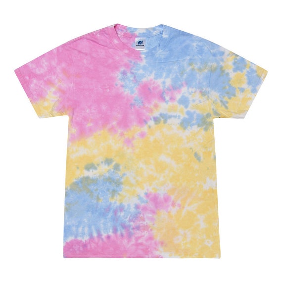 Tie Dye Neon Bright Colors Fun New T-Shirts Cool  Kids Size  Xs 2-4 TO L14-16 ADULT SIZE S-3XL