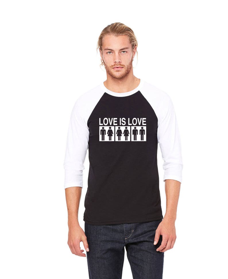 Love is Love T Shirt Assorted Colors Tie Dye Raglan Tee Etsy