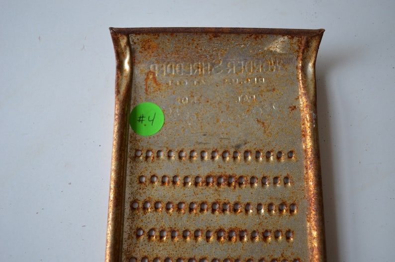 Vintage Wonder Rusty Cheese Grater Etsy