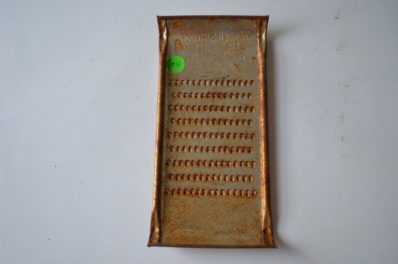 Vintage Wonder Rusty Cheese Grater Etsy
