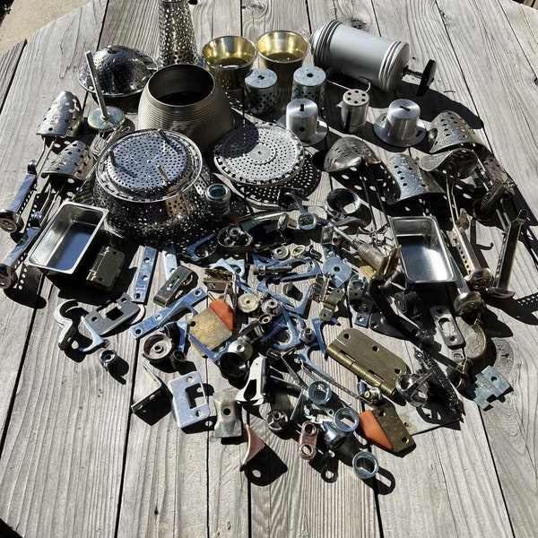Huge Metal Junk Drawer Lot of Kitchen Utensils ~ Hardware ~ Robot Parts ~ Gadgets ~ Good Junk ~ Found Objects