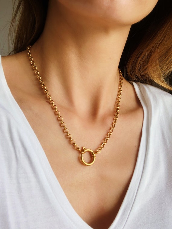Chunky chain necklace womens sale