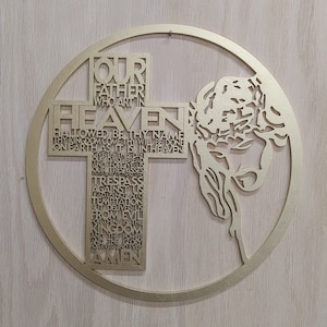 Our Father The Lords Prayer Cross Jesus Christ