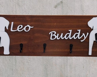 Dog leash holder, pet leash holder