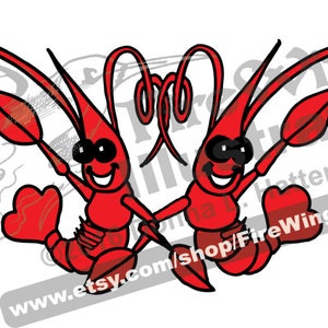 Crawfish Motif Graphic