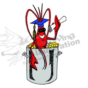 Graduation Crawfish Boil Graphic BLUE