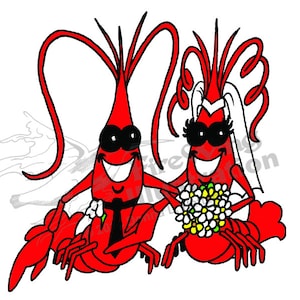 Gráfico de cangrejos de río de novios
