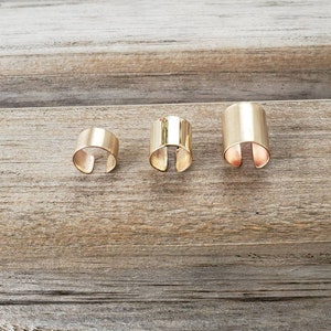 Jewellers Boucle d'oreille en laiton |  Boucle d'oreille dorée en métal nu | Boucle d'oreille bohème en laiton | Boucle d'oreille manchette gitane | Boucle d'oreille ajustable