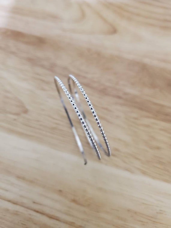 Sterling Silver Beaded Wire Half Round Beaded Wire Etsy