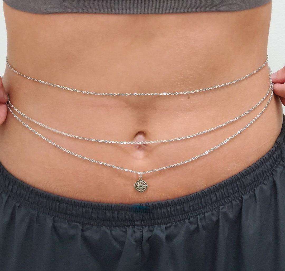 Stainless Steel Belly Chain or Long Necklace Etsy