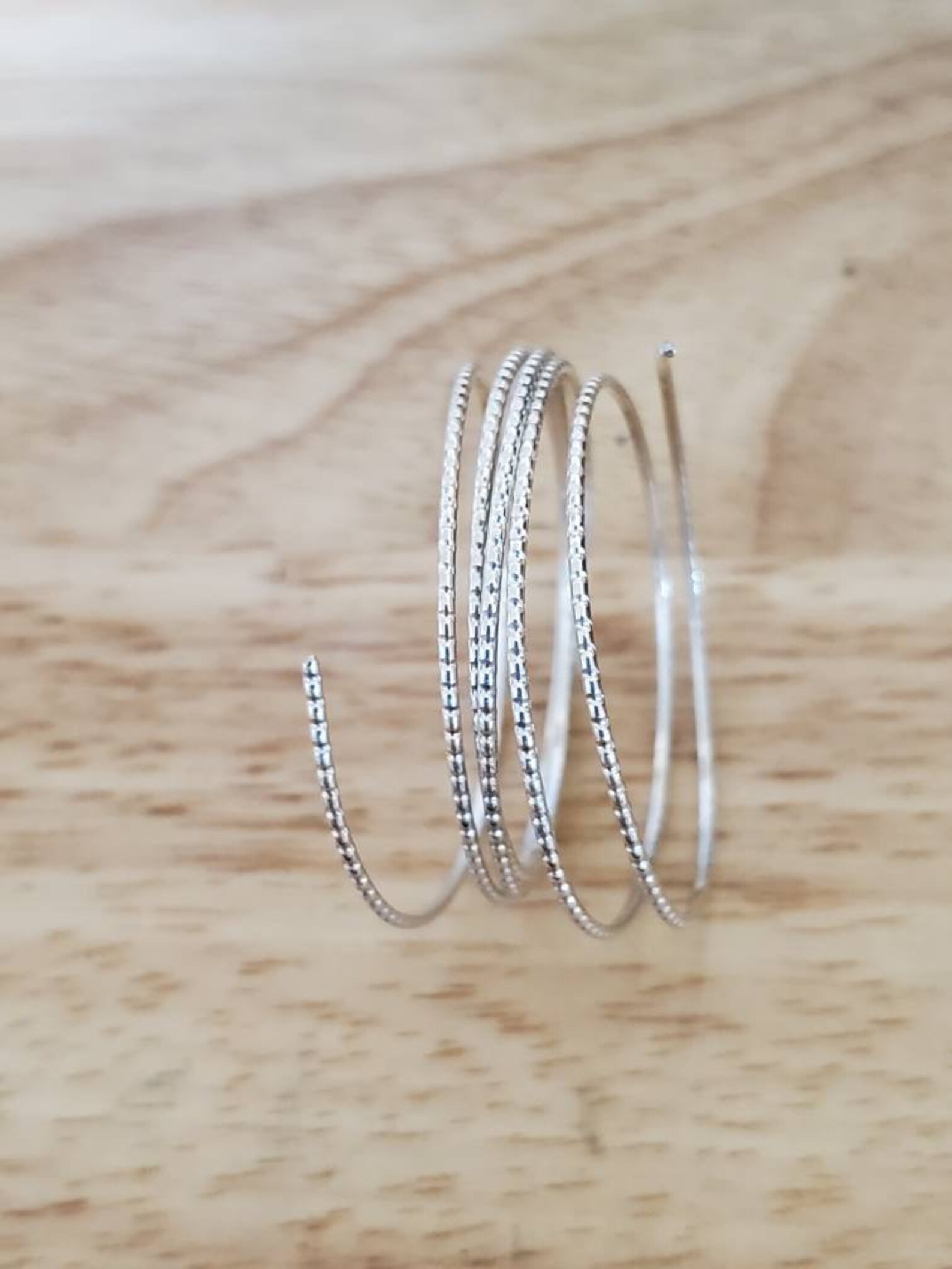 Sterling Silver Beaded Wire Half Round Beaded Wire Etsy