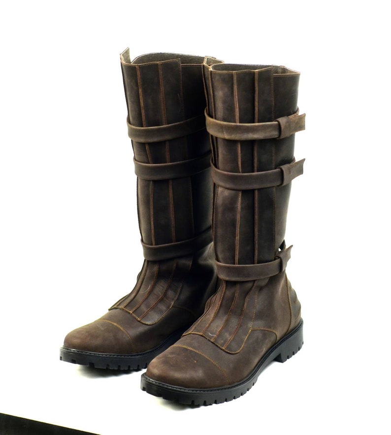 Anakin Skywalker Jedi leather boots / Made to order cosplay Etsy