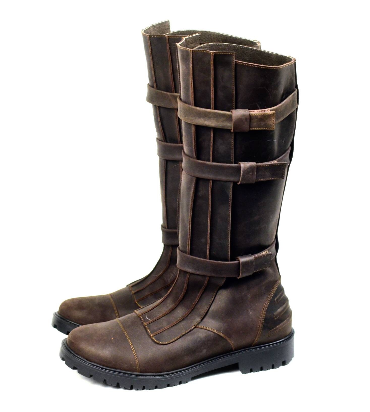 Anakin Skywalker Jedi leather boots / Made to order cosplay Etsy