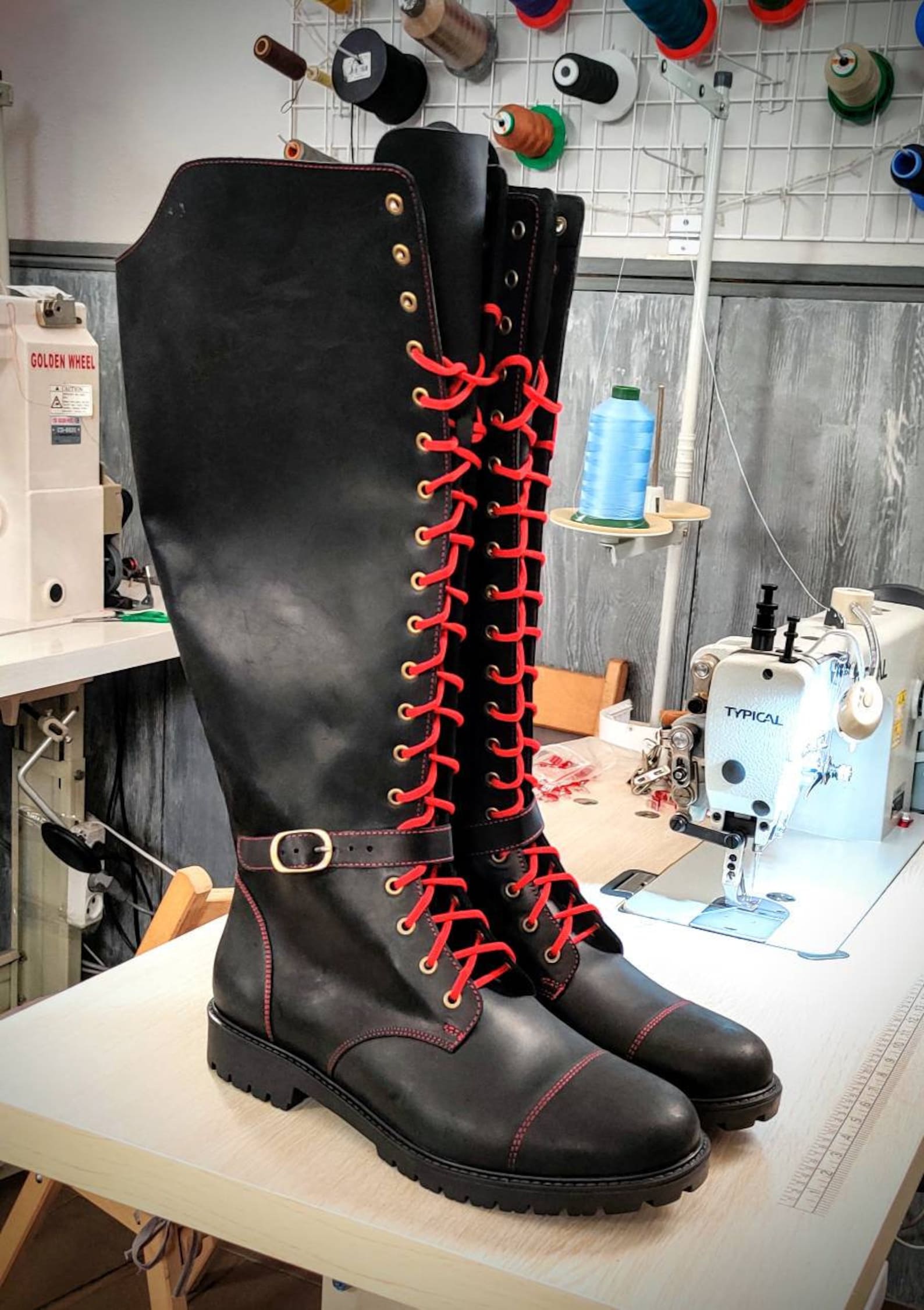 mens high heel boots uk