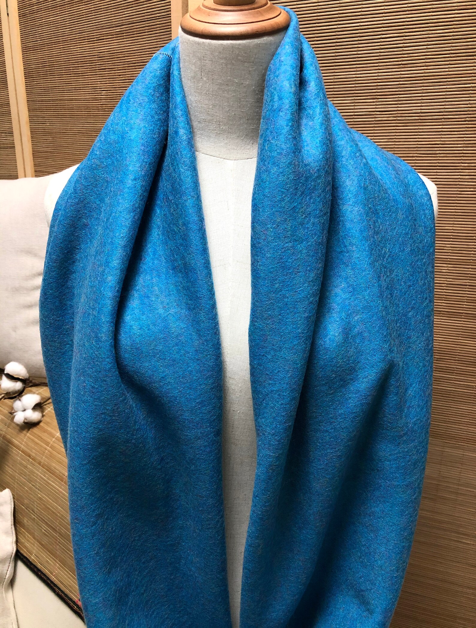 Infinity scarf Warm cowl Wool Buff Hooded scarf Double Etsy