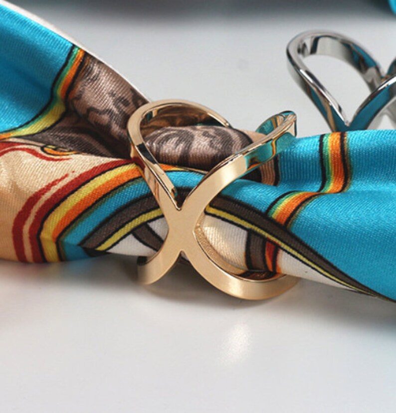 Scarf ring Timeless ring Vintage style ring Smooth Scarf Etsy