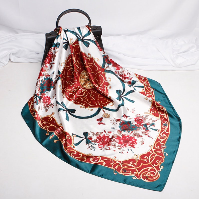 Women's Scarf Vintage style scarf Bohemian scarf Square Etsy