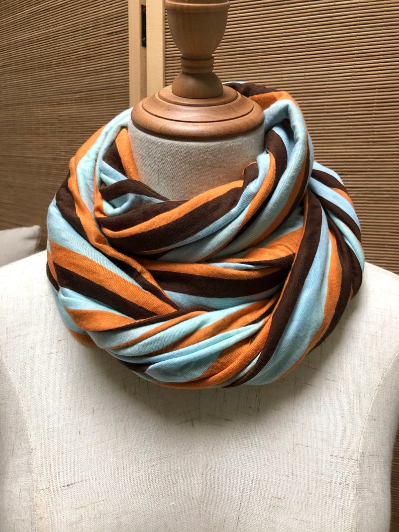 Womens Scarf Infinity scarf striped scarf Accessory for Etsy