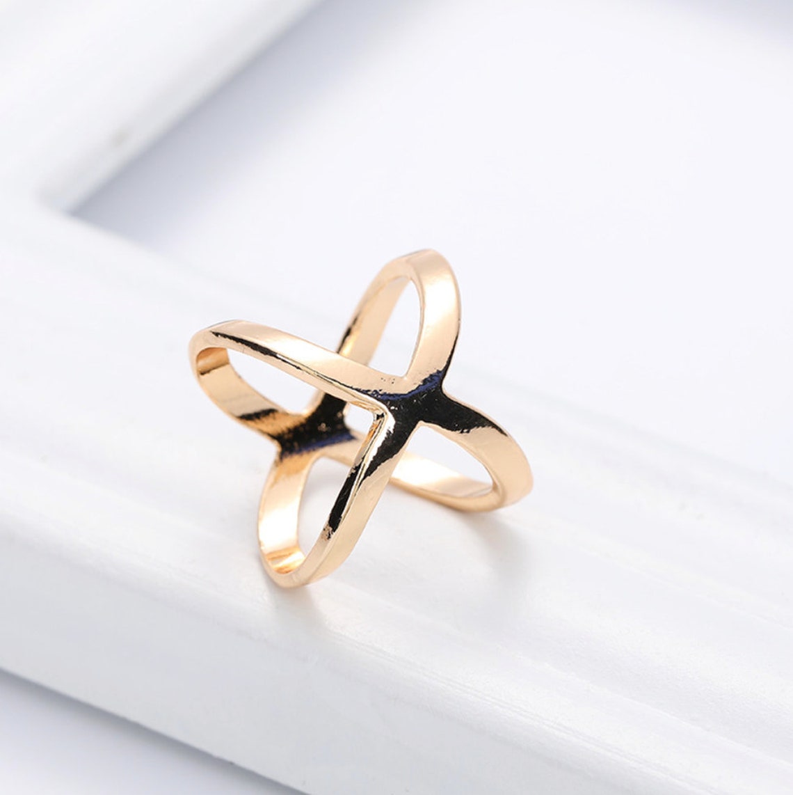 Scarf ring Gold Timeless ring Smooth Scarf Ring Jewellery Etsy