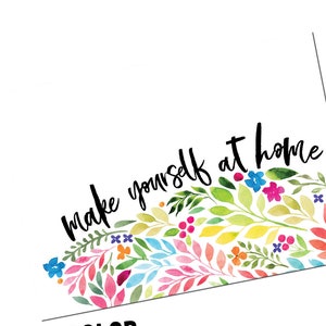 make yourself at home printable card 2 designs image 1