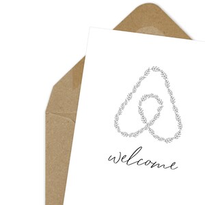 welcome, printable hospitality card, Airbnb cards, welcome, make yourself at home