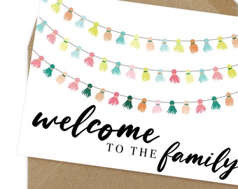 welcome to the family card | A6