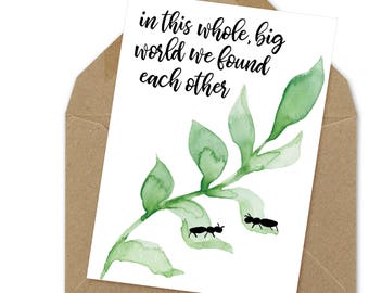 found each other printable card | A6