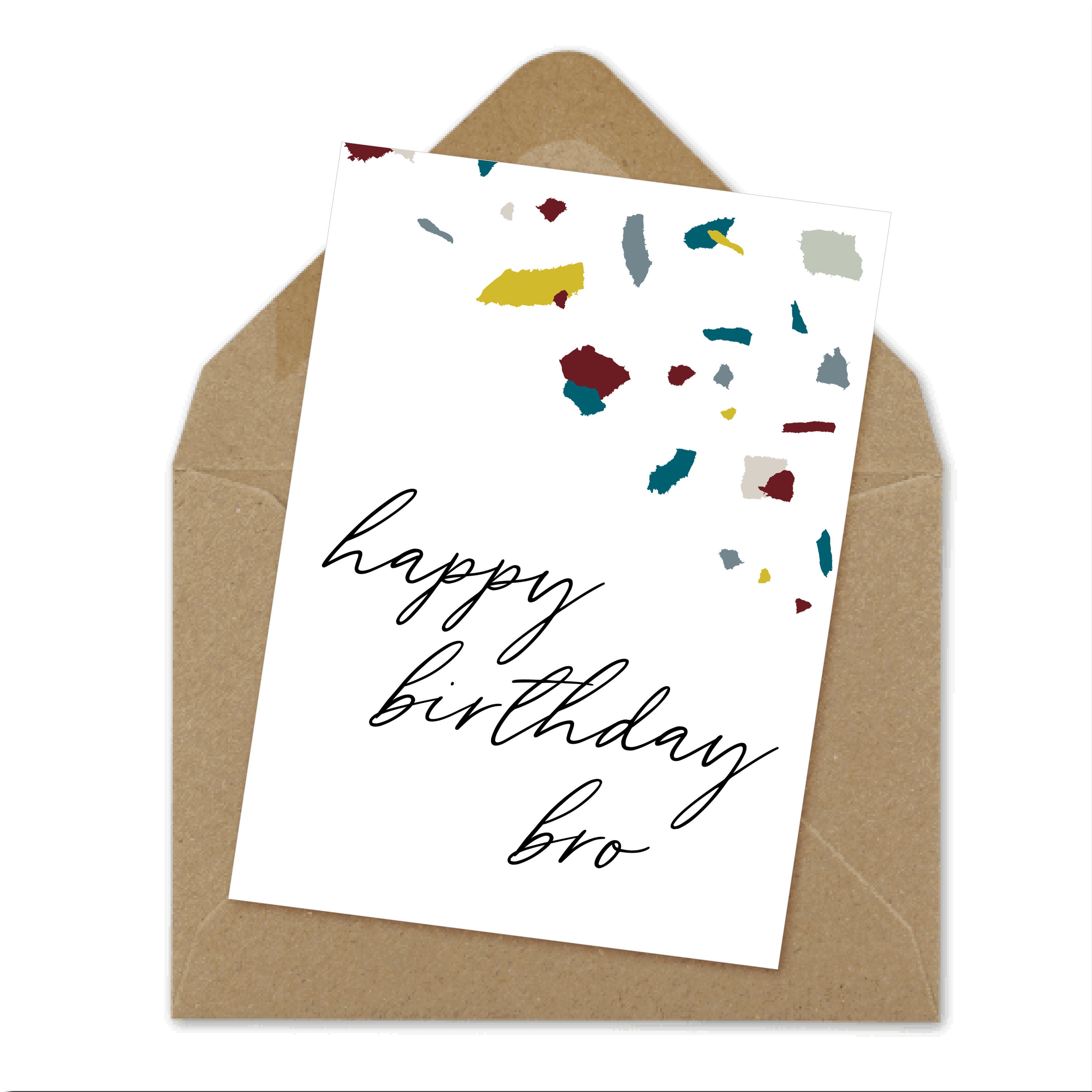 Happy Birthday Bro Birthday Card Printable Card A6 - Etsy
