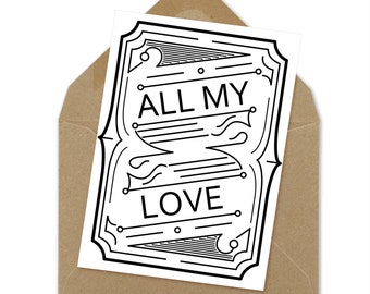 all my love card