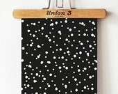 Abstract Pattern Poster,  22 x 34" , Minimalist Wall Art, Polka dot  Printable Poster,  Black And White Pattern Graphic