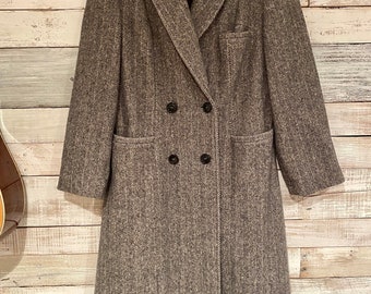 herringbone winter coat