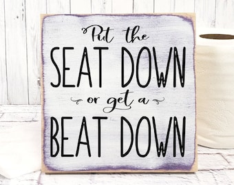 Put The Seat Down Etsy