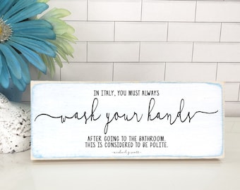 Half Bath Sign - Etsy