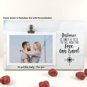College Going Away Gift, Distance is Only A Test to See How Far Love Can Travel, Student Leaving, Long Distance Relationship Anniversary