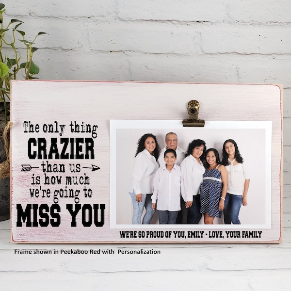 Going Away Gift, We Will Miss You Personalized Picture Frame, Student Leaving Gift, Best Friend Custom Gift, Coworker Colleague Goodbye Gift