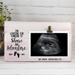 冒険を分かち合える人を探しています。フォトフレーム、超音波写真フレーム、超音波写真パーソナライズフレーム、妊娠発表ギフト