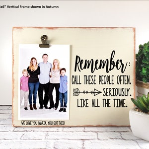 Moving Out Gift for University Dorm Room Personalized Picture Frame, Remember To Call Home, Farewell Gift from Parents to Son Daughter