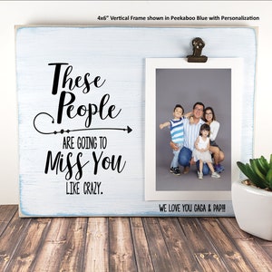 Going Away Gift from Group, Coworker Leaving, These People Are Going to Miss You Personalized Frame, Neighbor Moving, Boss Farewell, Student Ver. 6x10" Clip