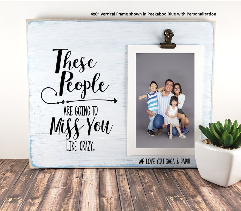 Going Away Gift from Group, Coworker Leaving, These People Are Going to Miss You Personalized Frame, Neighbor Moving, Boss Farewell, Student Ver. 6x10" Clip