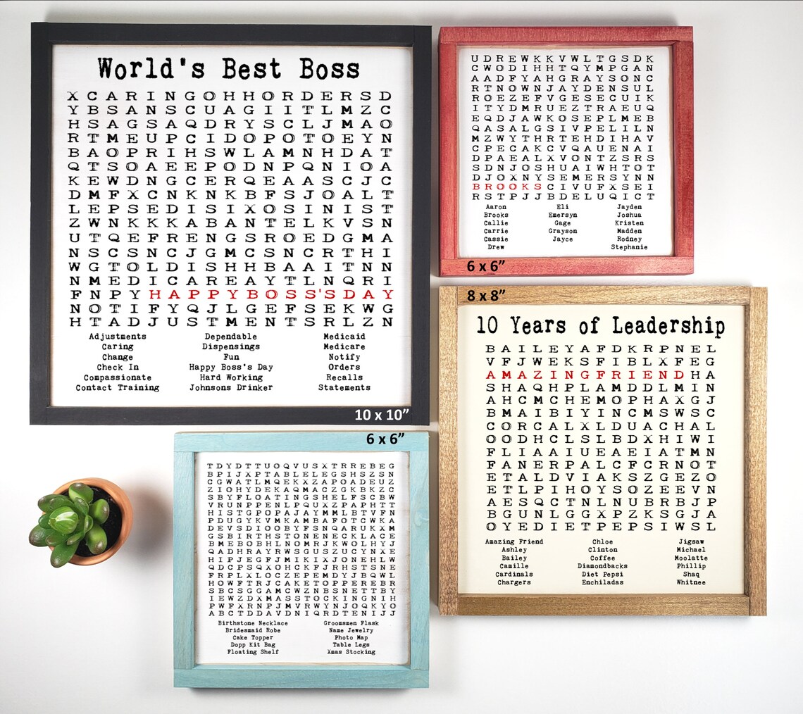 Custom Word Find Going Away Word Search Teacher Gift Etsy