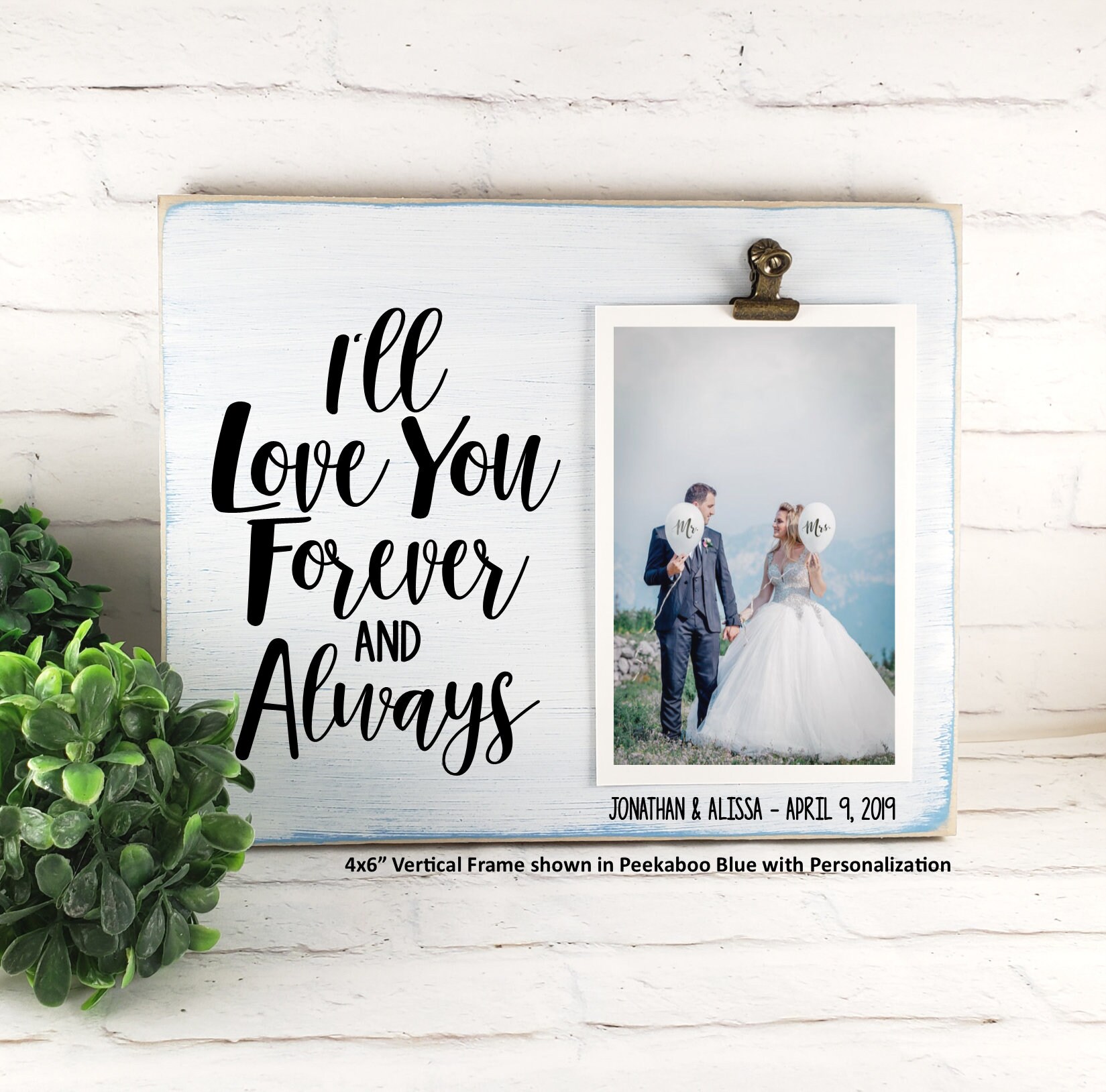 I'll Love You Forever and Always Picture Frame Etsy