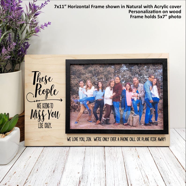 Going Away Gift from Group, Coworker Leaving, These People Are Going to Miss You Personalized Frame, Neighbor Moving, Boss Farewell, Student image 7