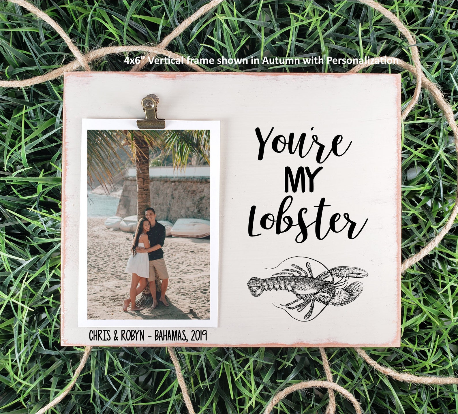 You're My Lobster Wood Picture Frame Personalized I Love Etsy